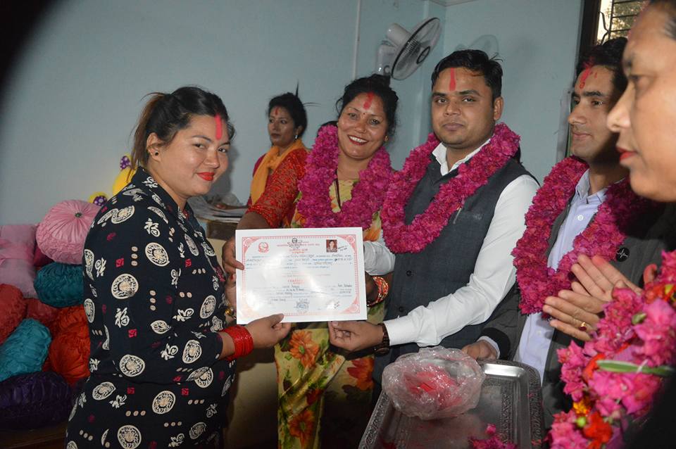 पर्वतमा एक महिने कुशन तालिम सम्पन्न