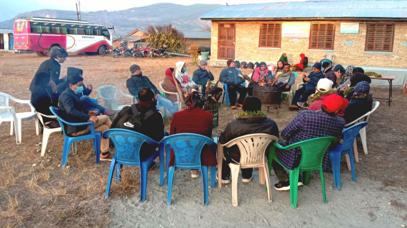 पर्वतको चित्रेमा आउन थाले पर्यटक